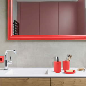 Lot de 3 accessoires de salle de bain INAGUA Rouge MSV