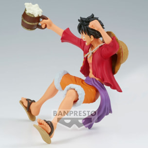 One Piece Figura Monkey D. Luffy "È un banchetto!!" 9 cm Banpresto