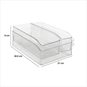 3 bacs de rangement "Smart Fridge" réfrigérateur