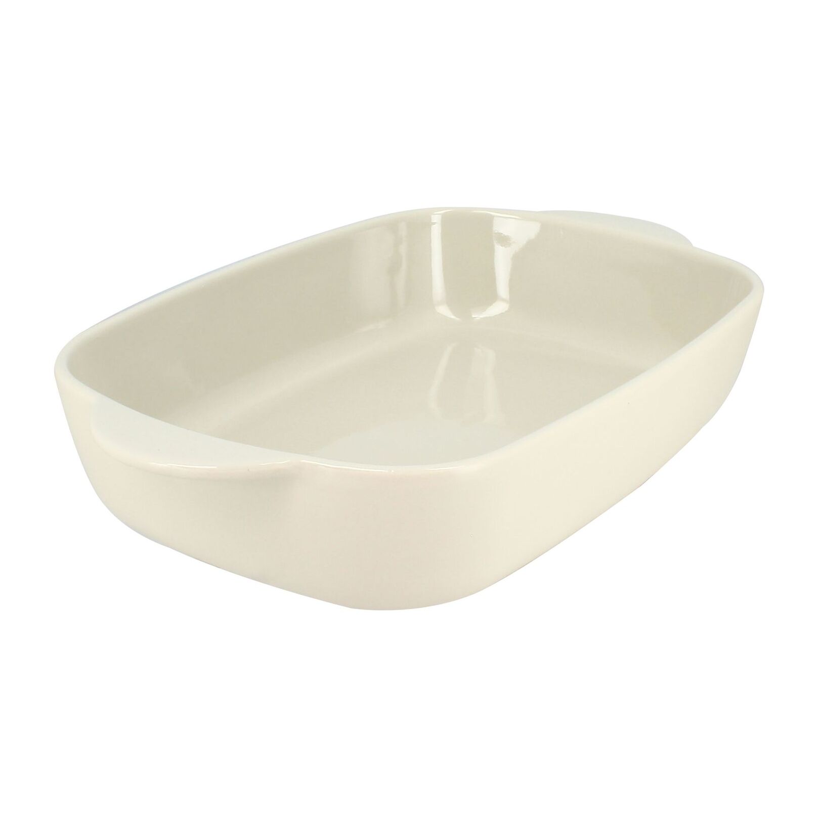 Plat à four en grès beige 33x20cm OCTAVE
