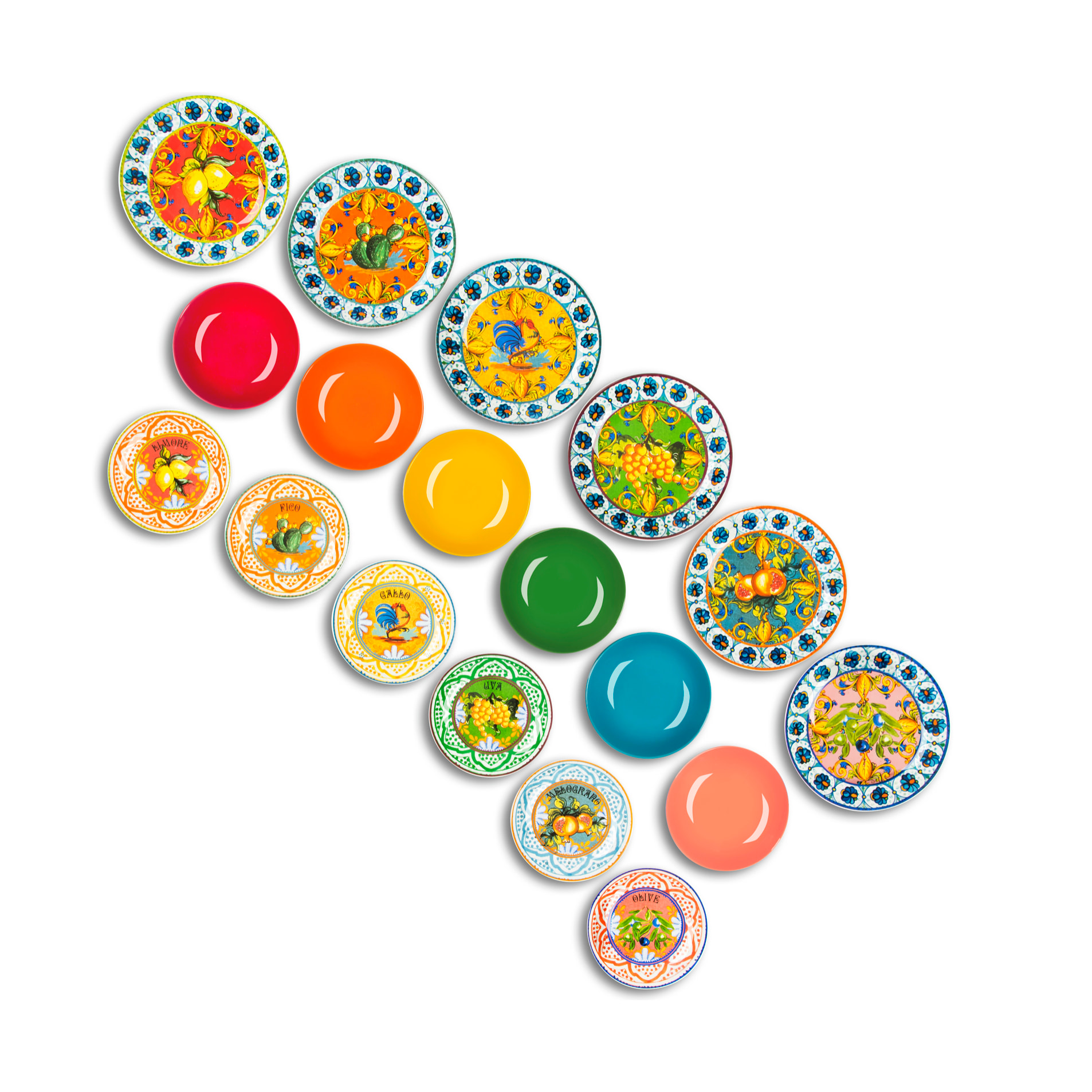 Service de table 18 pièces Excelsa – Bari Vecchia, Porcelaine Multicolore