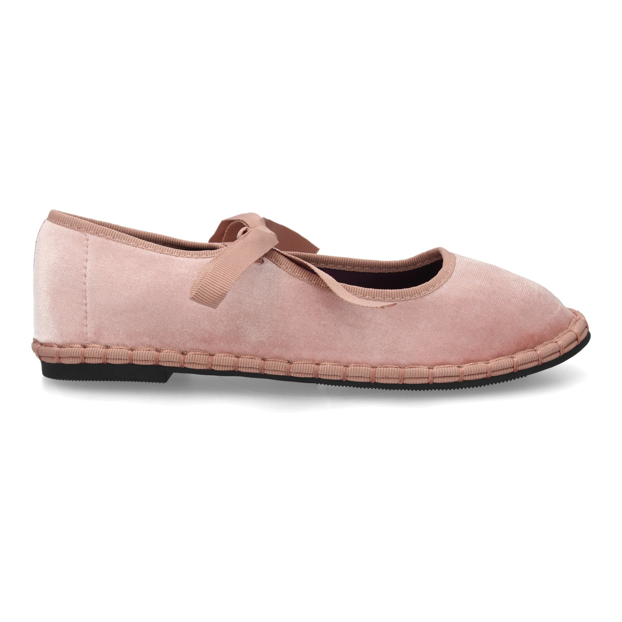 Merceditas de terciopelo con lazo