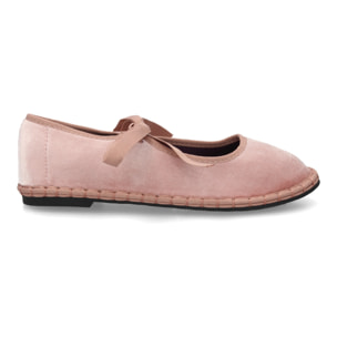 Merceditas de terciopelo con lazo