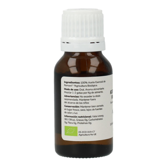PLANETA HUERTO | Aceite Esencial de Romero Bio 15 ml - Revitalizante Natural para el Cuidado de Cabello, Circulación y Bienestar Muscular