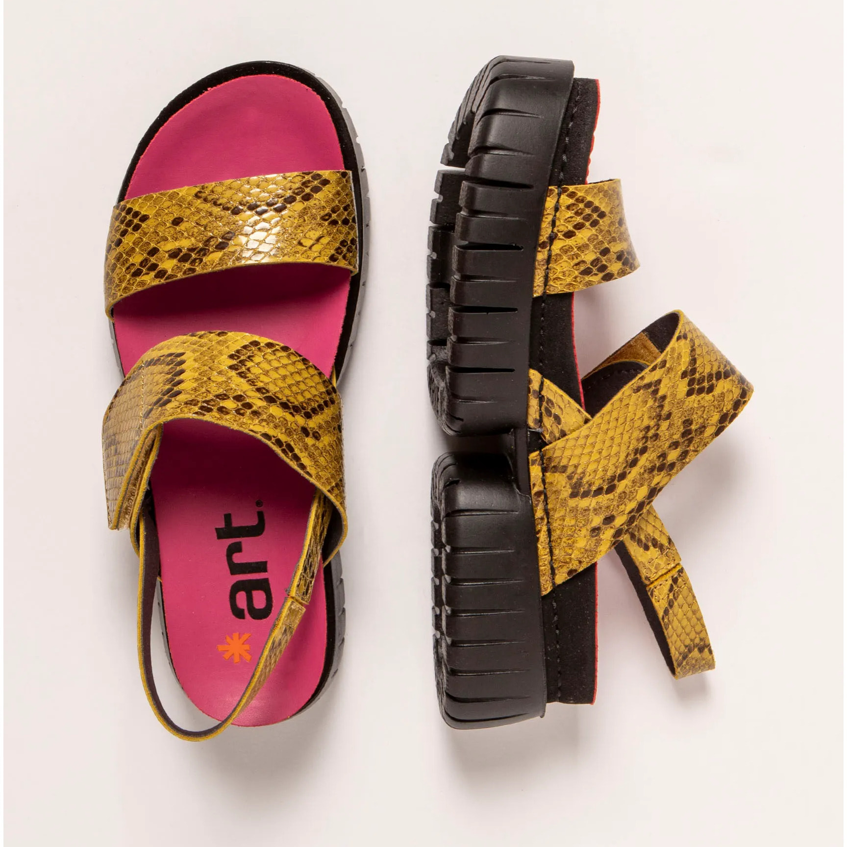 Sandalias 1881 SNAKE LIMON/ MADEIRA color Limon