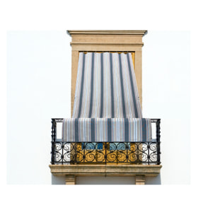 Tenda Da Sole Per Esterni Impermeabile Resistente Con Anelli Riga Fine Verde 150x300