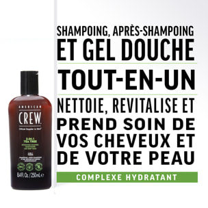 3-en-1 Arbre à Thé - Shampoing 3 en 1 Revitalisant et Hydratant