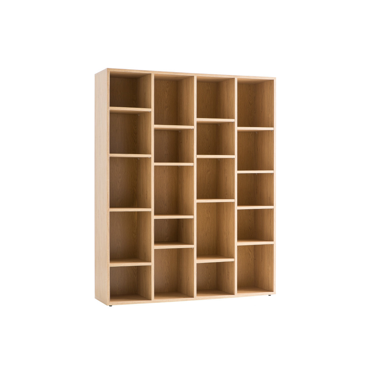 Bibliothèque design finition bois clair chêne L149 cm RYTHM