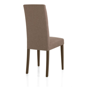 Tomasucci Ensemble de 2 chaises LELLA en tissu CAFFELATTE