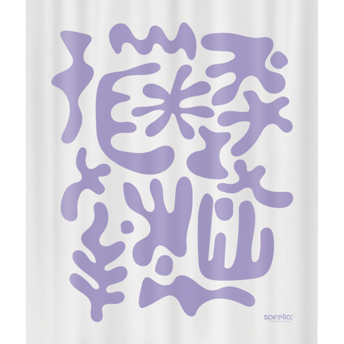 Rideau de douche Polyester DOLLY 180x200cm Lavande Spirella