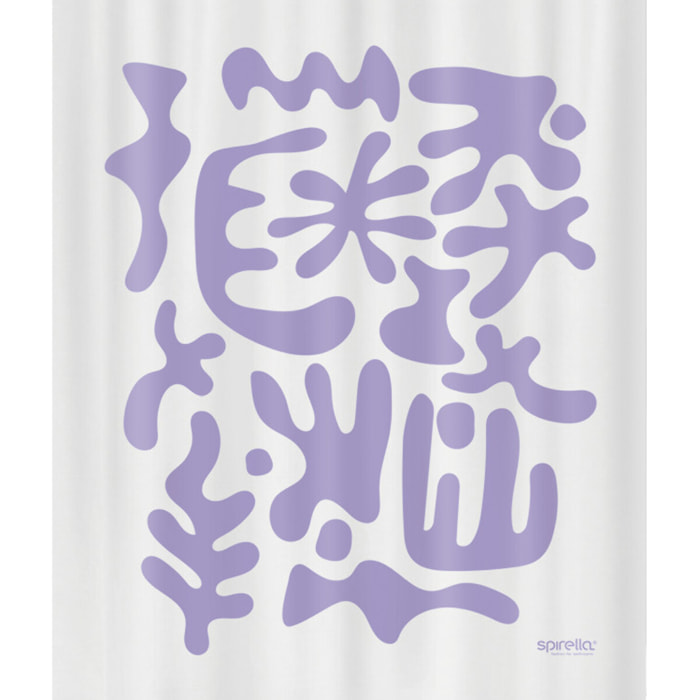 Rideau de douche Polyester DOLLY 180x200cm Lavande Spirella