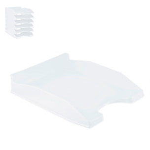 PACK 6 Uds. VASSOIO UFFICIO TRASPARENTE