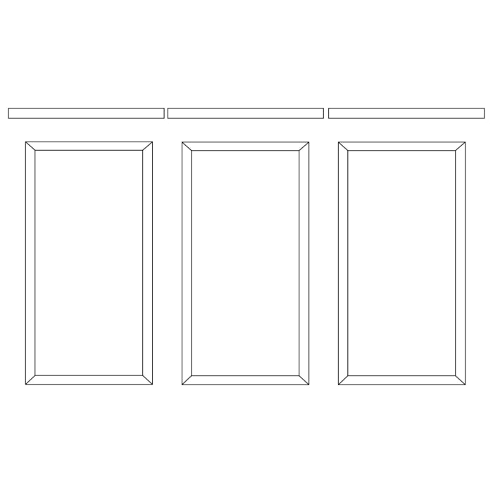 Victoria - Modanatura a Mezza Altezza per Pareti 15 Pezzi in Poliuretano Bianco Tinteggiabile