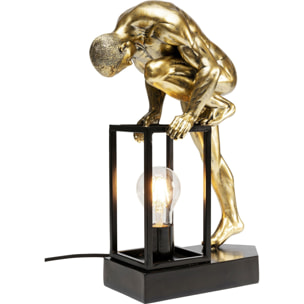 Lampe homme grimpant doré Kare Design