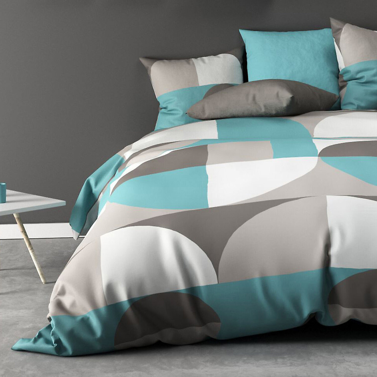 Parure de couette 2pcs 100% microfibre knavy