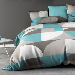 Parure de couette 2pcs 100% microfibre knavy