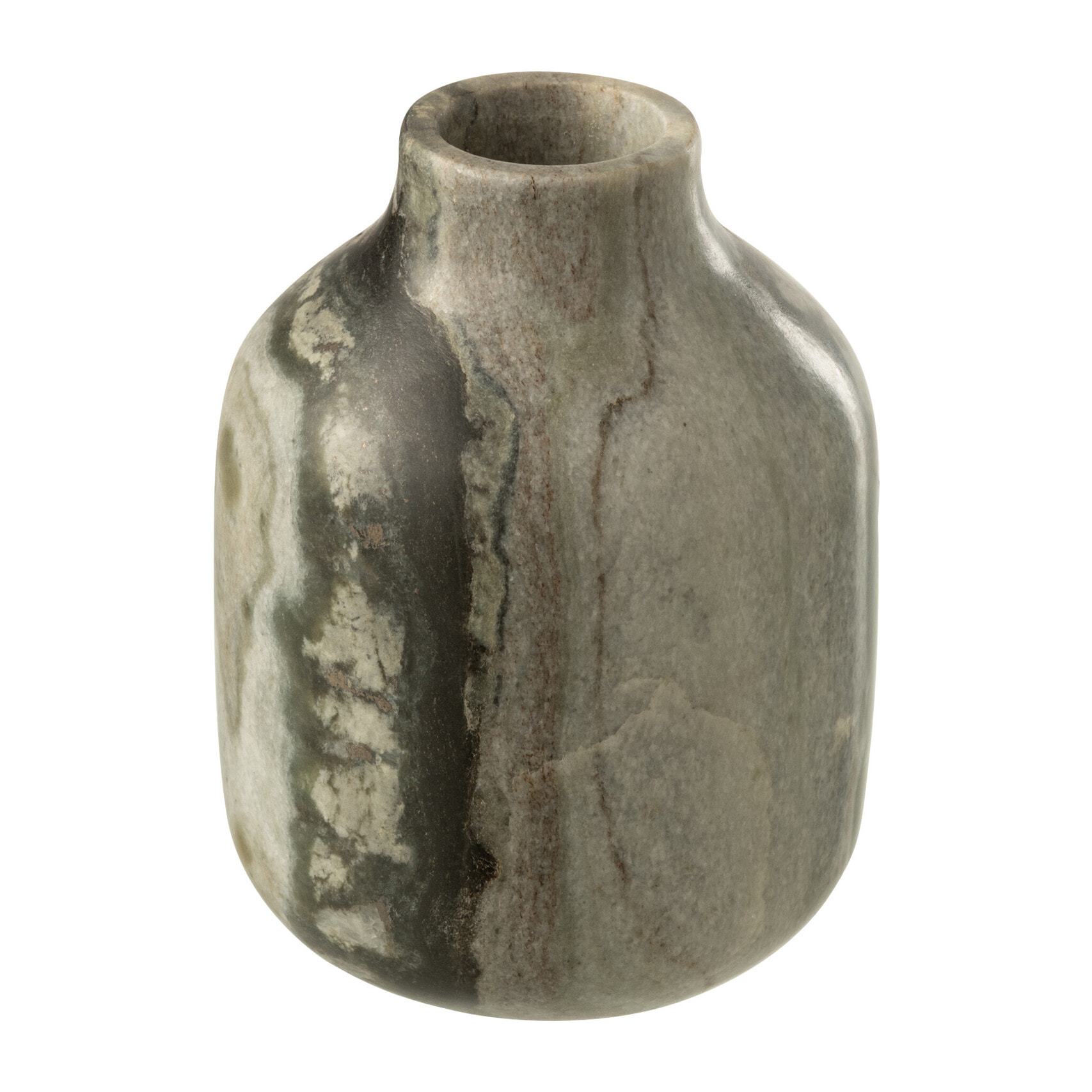 J-Line vase Marbre - pierre - noir/gris