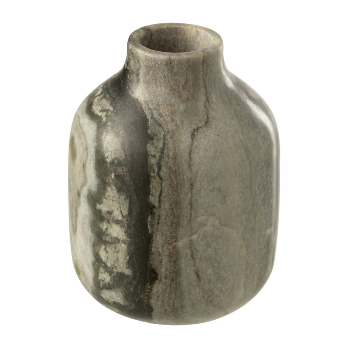 J-Line vase Marbre - pierre - noir/gris
