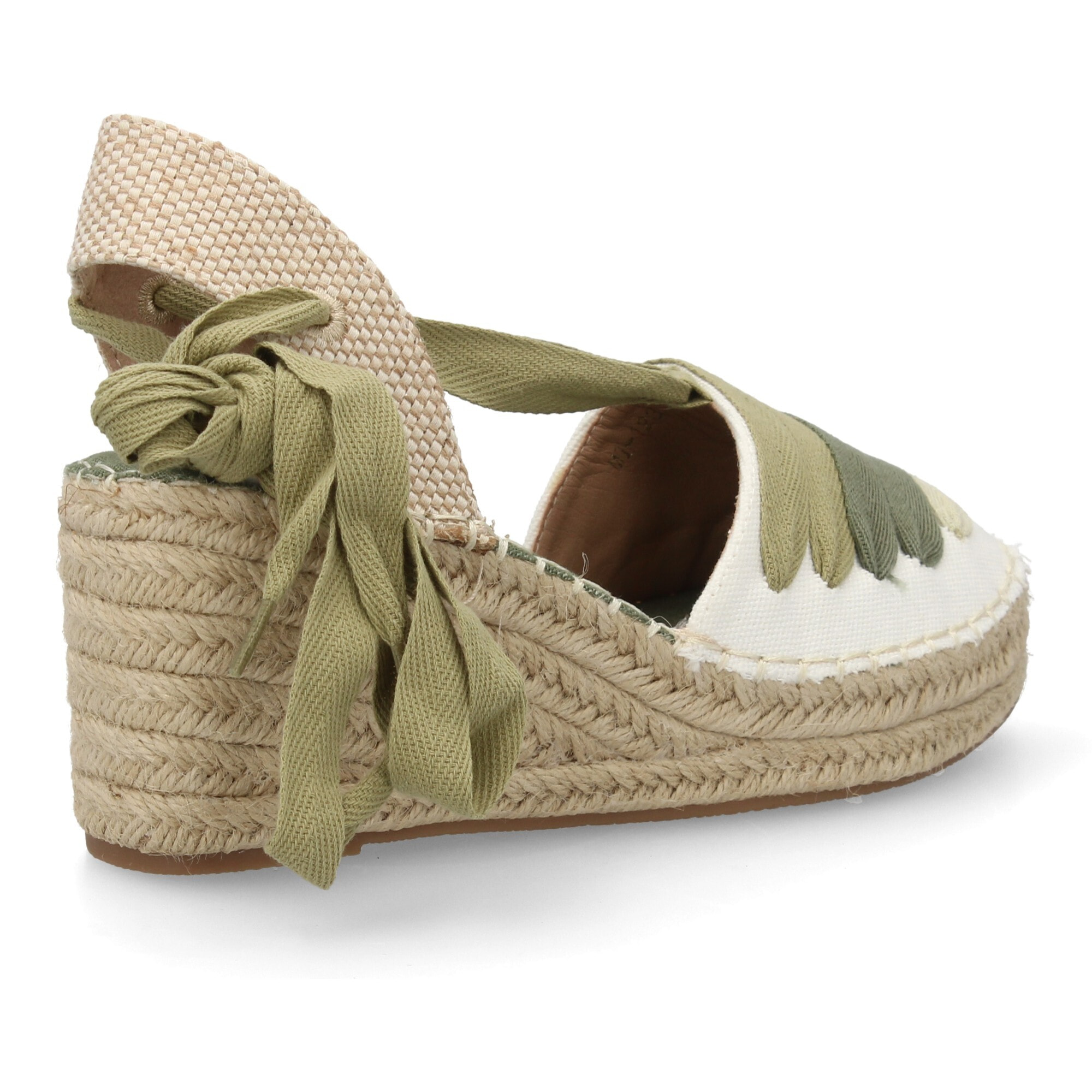 Alpargata valenciana cuña lazada para mujer