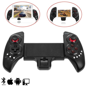 Gamepad Bluetooth extensible, con stand central, para Smartphones, Tablets y PC