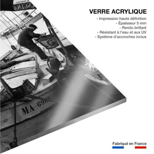 Photo ancienne de Marseille - Le marché aux poissons Tableau plexiglas