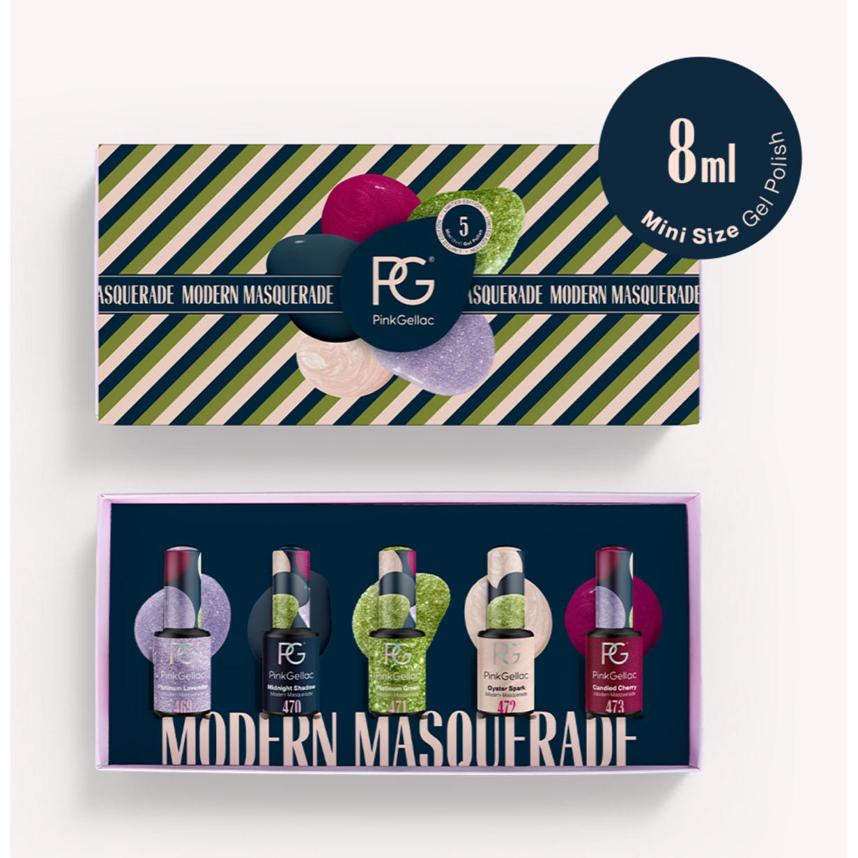 Set vernis semi-permanent - Modern Masquerade - 5x 8 ml