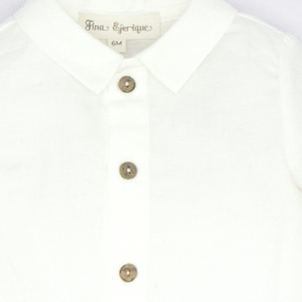 CAMISA VIELLA BOTÓN COCO CRUDA