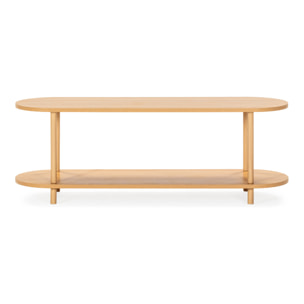 Mueble tv Montana 2 estantes efecto Roble