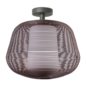 NARA S Suspension fixe brun rouille 1xE27