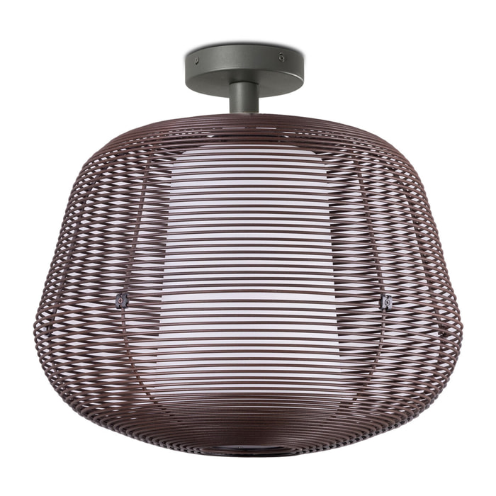 NARA S Suspension fixe brun rouille 1xE27