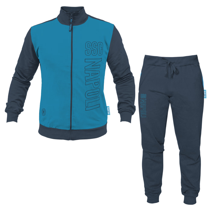 Tuta Homewear Bambino NAPOLI Prod. Ufficiale Cotone Felpato