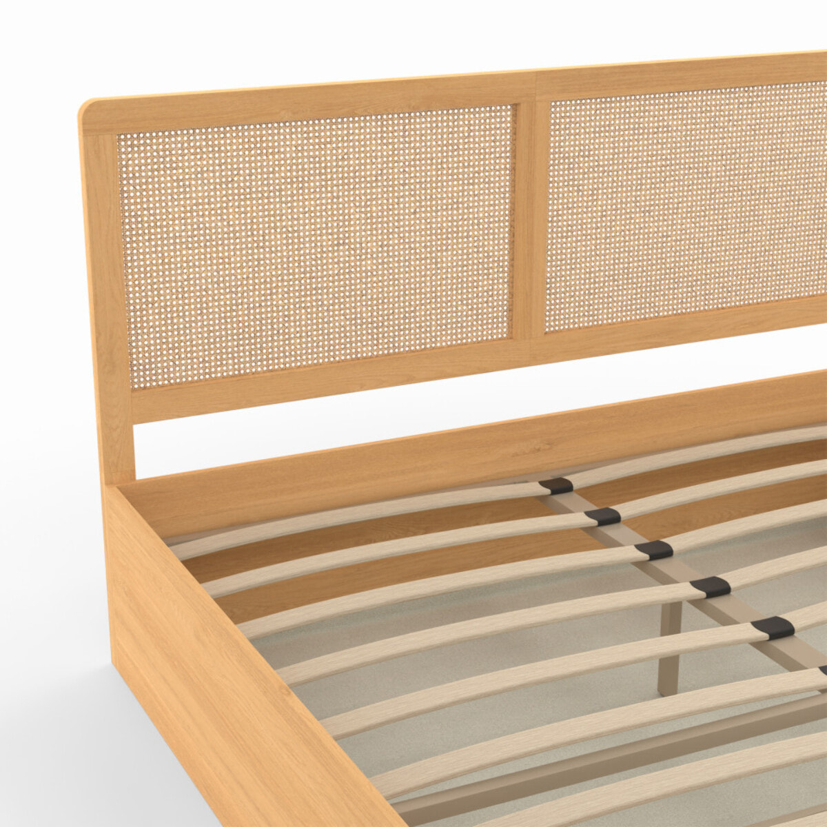 Lit coffre Eva cannage