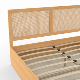 Lit coffre Eva cannage