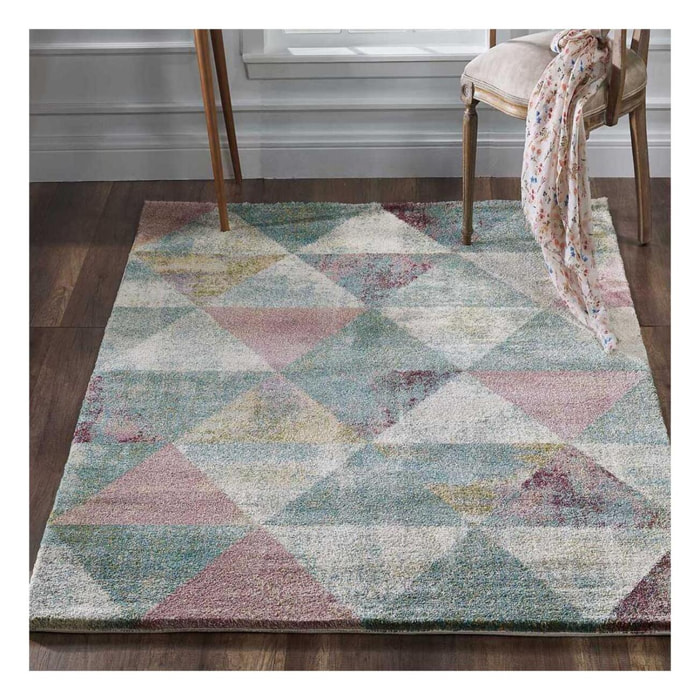 Tapis salon et chambre tissé motif scandinave LIJI