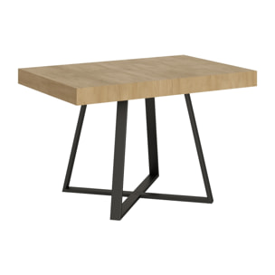 Tavolo allungabile 80x120/204 cm Abbraccio quercia natura gambe antracite