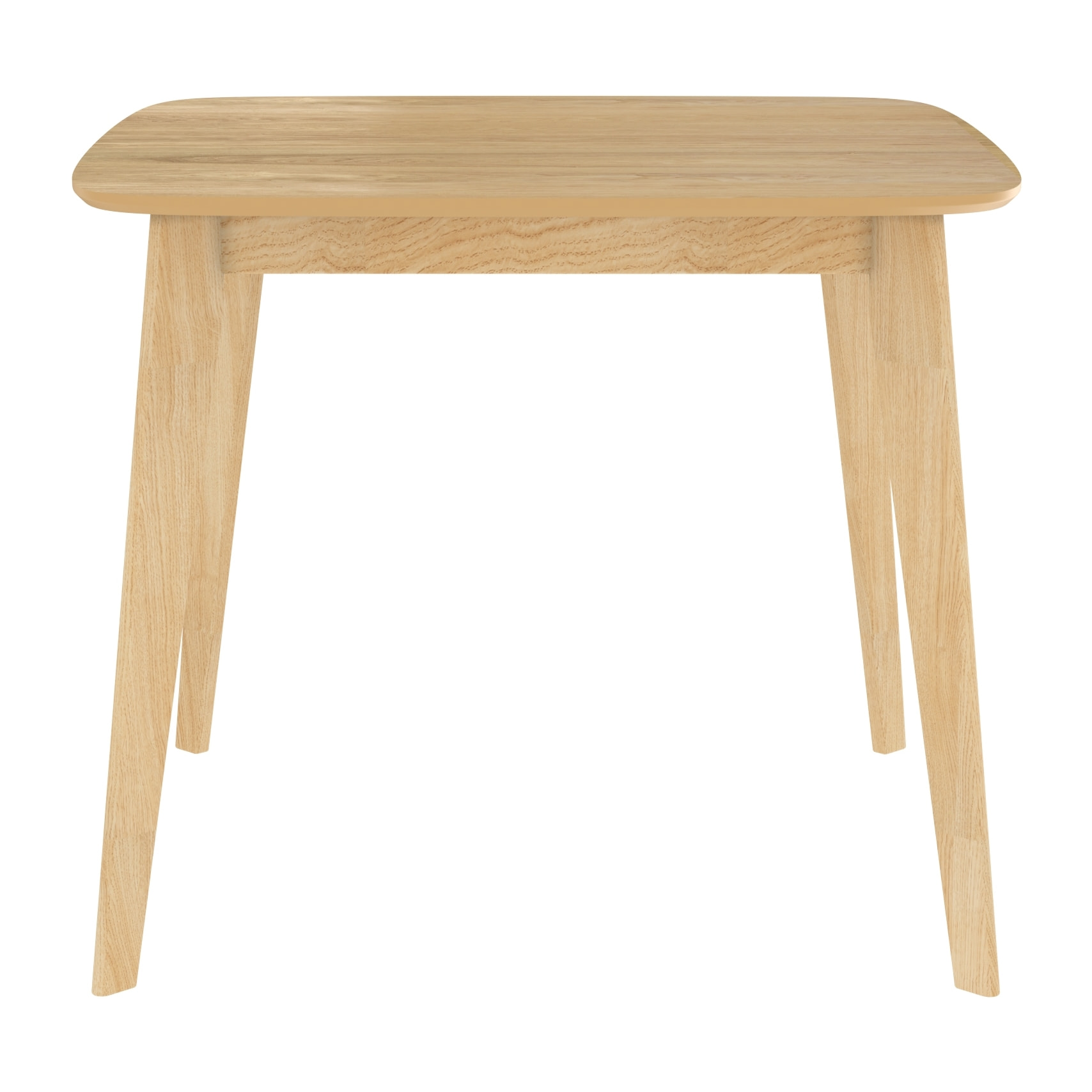 Table carrée 4 personnes en bois clair naturel 90 cm - Julio