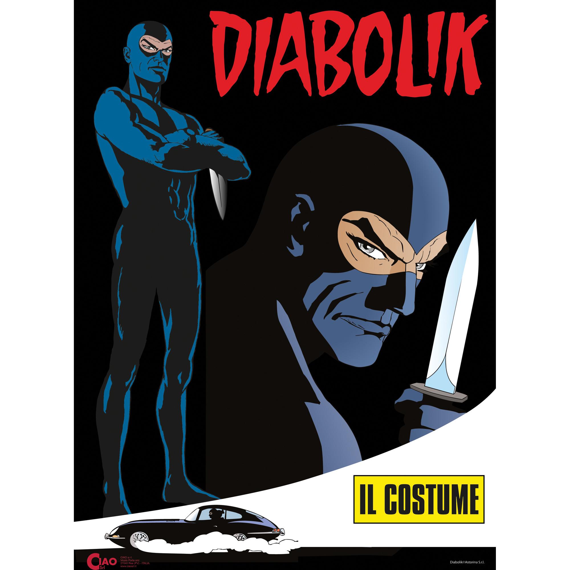 Diabolik Tuta Costume Originale Adulto