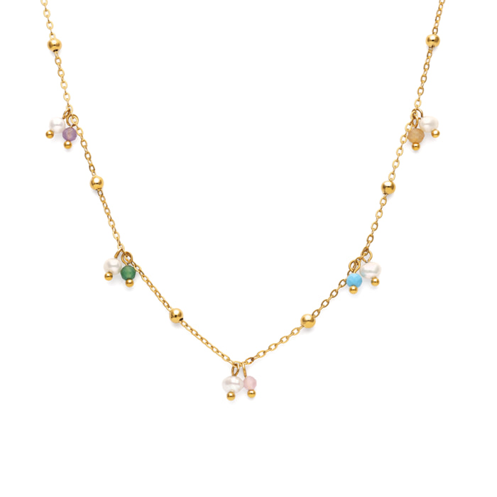Collana Shamira Dots Acciao Placcato Oro
