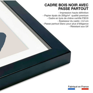 Affiche  pause mojito Affiche sous cadre noir
