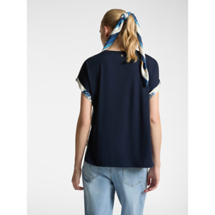 Elena Mirò - Camiseta con estampado de barcos - Blanco