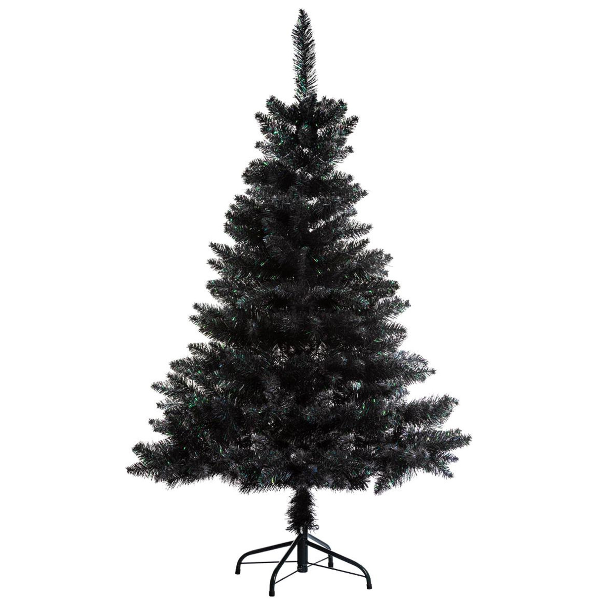 Arból de navidad negro floreciente 210 cm