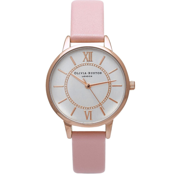 Reloj Olivia Burton OB15WD28 Mujer Analogico Cuarzo con Correa de Cuero