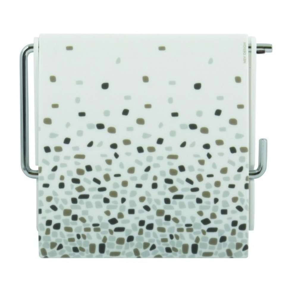 Porte rouleau papier wc Mural BREST Gris MSV