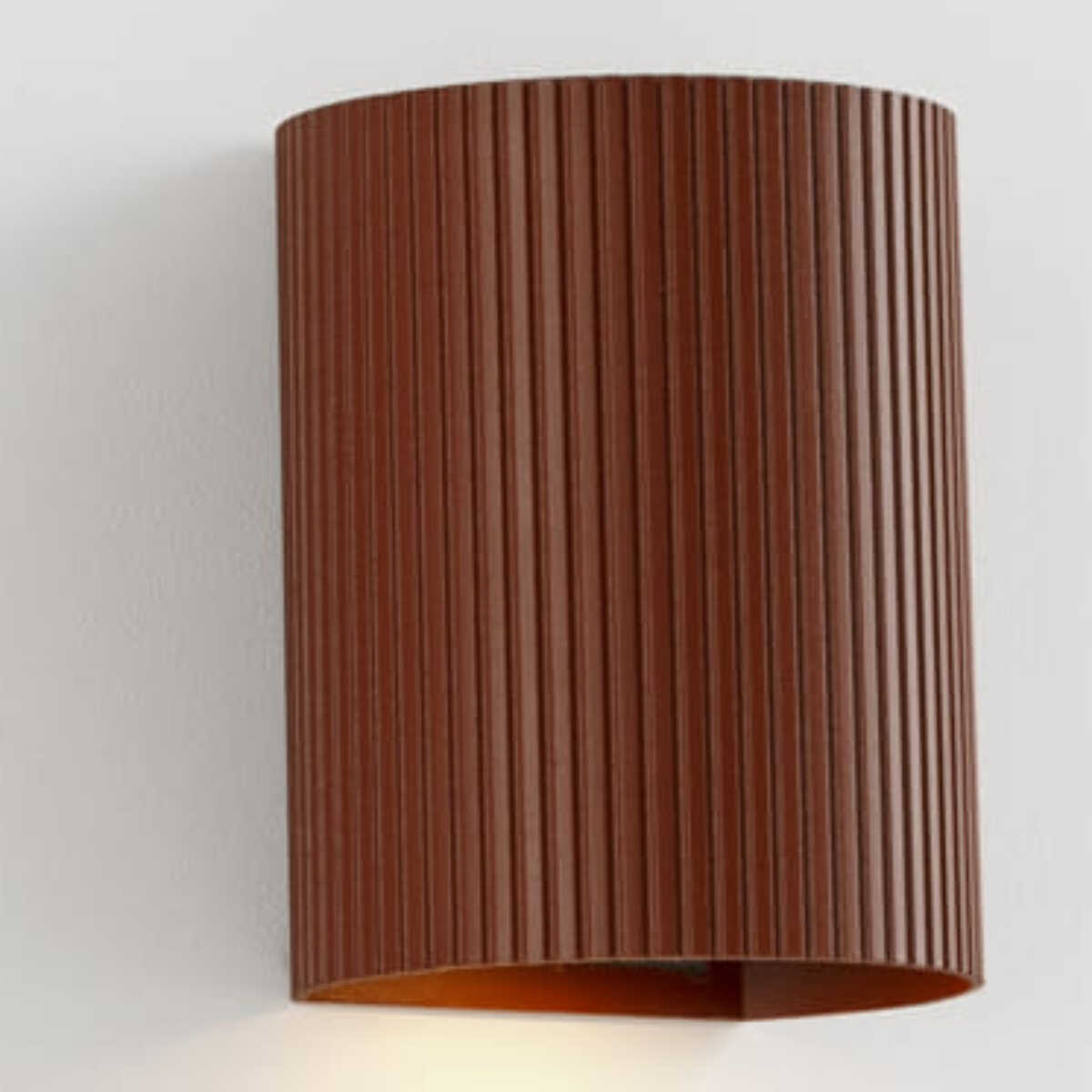 SOLE Aplique redondo terracotta estriado