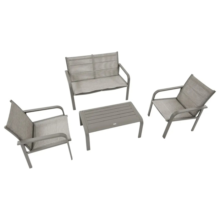 Salon de jardin Piazza 4 places café