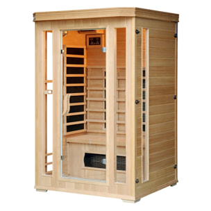 Cabine de sauna luxe infrarouge 2 places ABATE