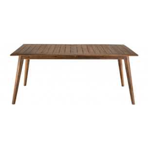 VICTOIRE - Table de jardin 8/10 personnes - extensible 180/240x100x75 cm en bois Acacia