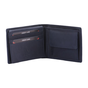 Portafoglio  da uomo In Vera pelle Made in Italy 9,5x12x2,5 cm