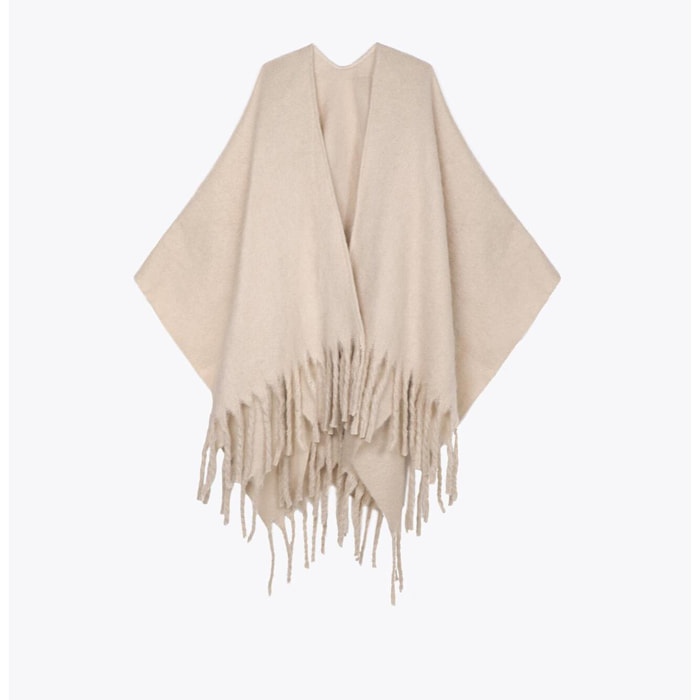 Mantella con Dettaglio di Frange