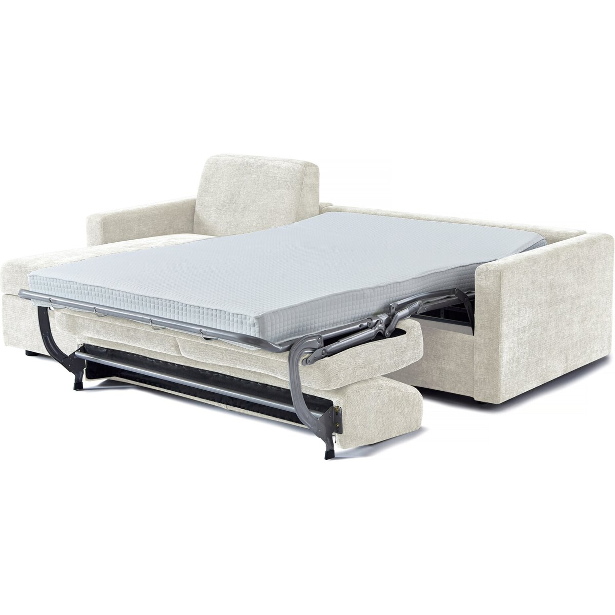 Canapé d'angle réversible convertible express en tissu "Celia" - 3 places  - Beige